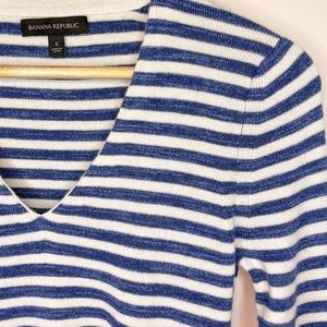 Merino wool blend striped sweater - S
